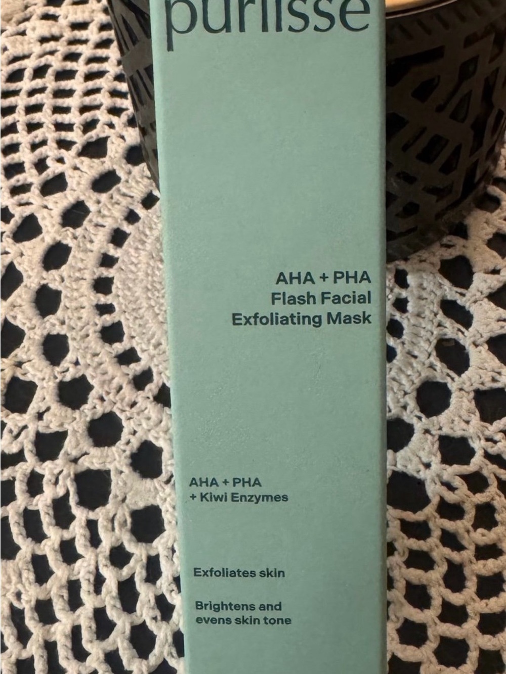 purlisse Mint Green AHA + PHA Flash Facial Exfoliating Mask